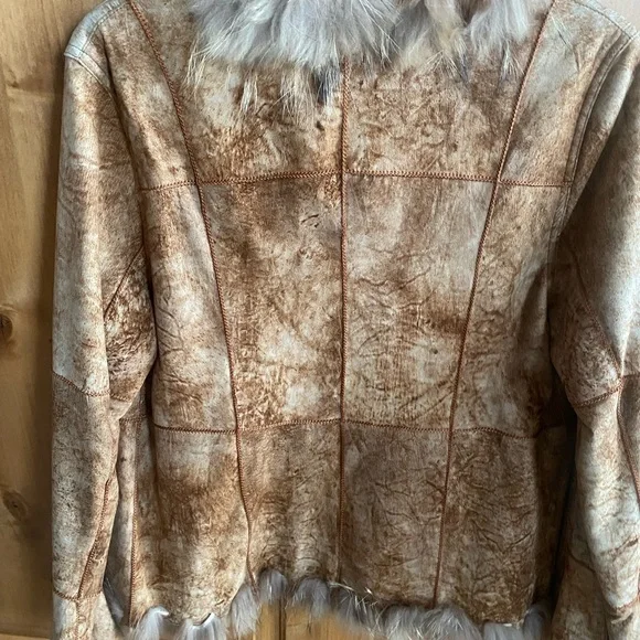 JACKSONhole furs Brown Faux Fur Jacket new